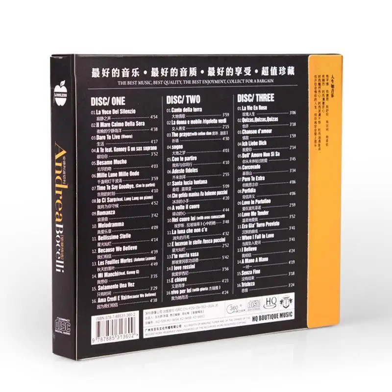 World Tenor Music Album 3CD Car CD Italian Classical Music Nostalgic Classic Songs European and American Classics - Image 2