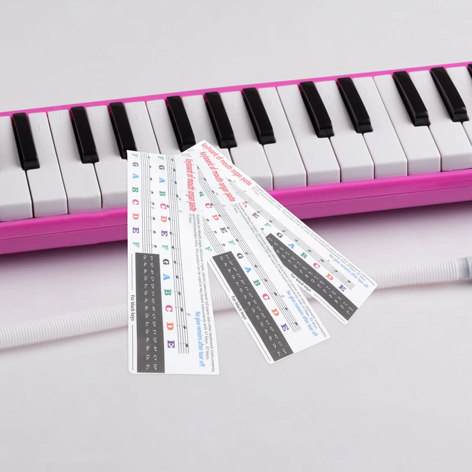 3Pcs Keyboard Note Sticker Music Instruments For For Harmonica Beginner Scale Stickers Simple Design