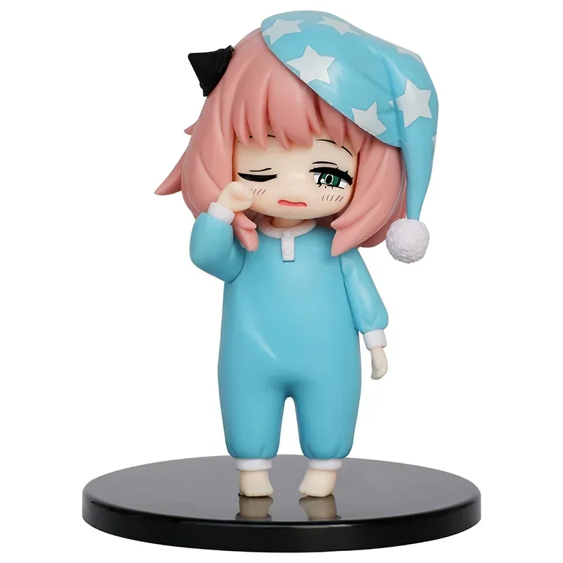 SPY×FAMILY Kawaii Anya Forger with Sleepcoat Anime Action Figure Kid Gift Toys 13CM