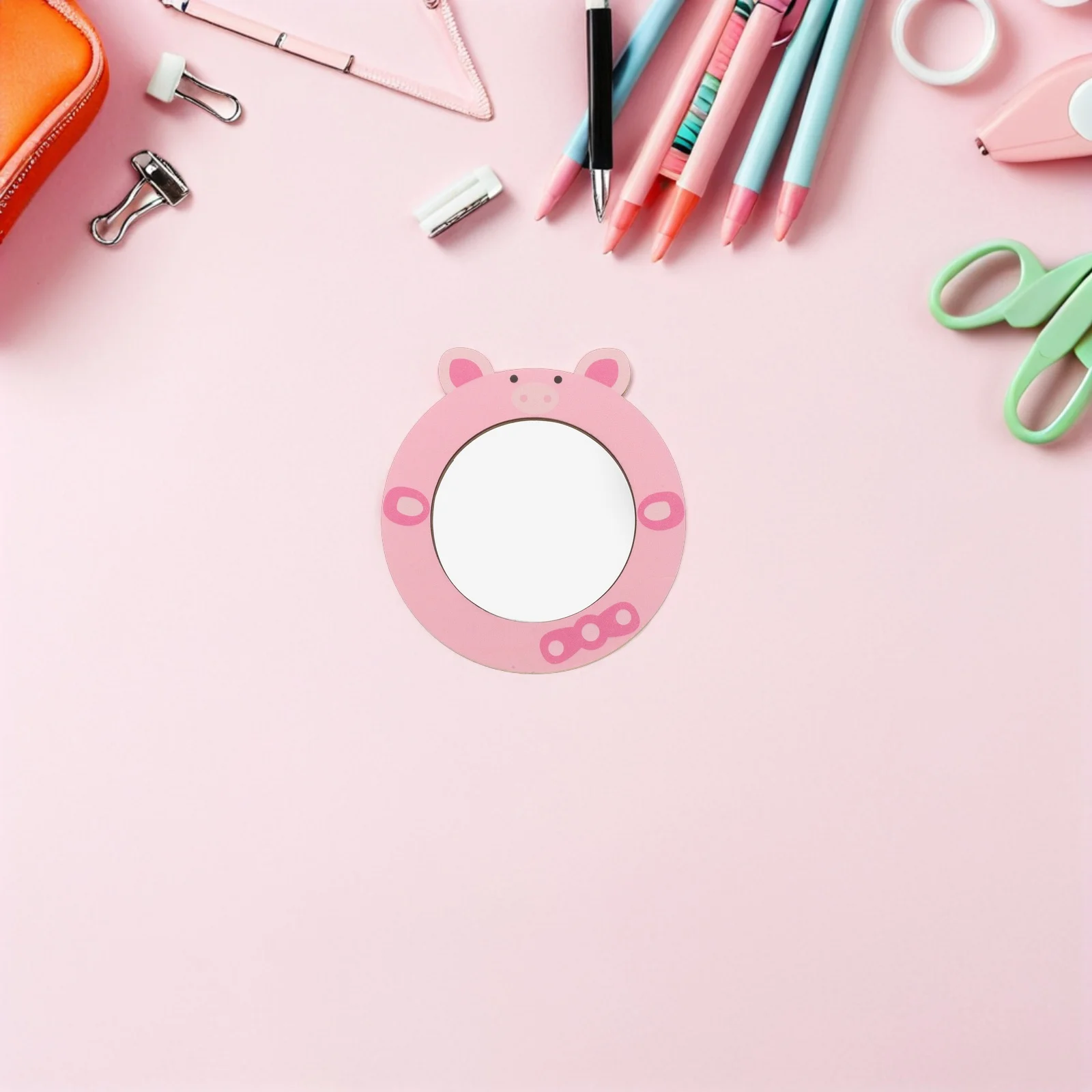 Espelho em Forma de Porquinho para Crianças de 1 a 3 Anos, Atividade Sensorial Divertida para Banho