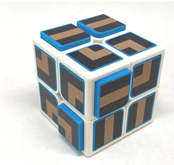 OS Cube di Ilya Osipov (corpo nero e adesivi labirinto a 6 colori)