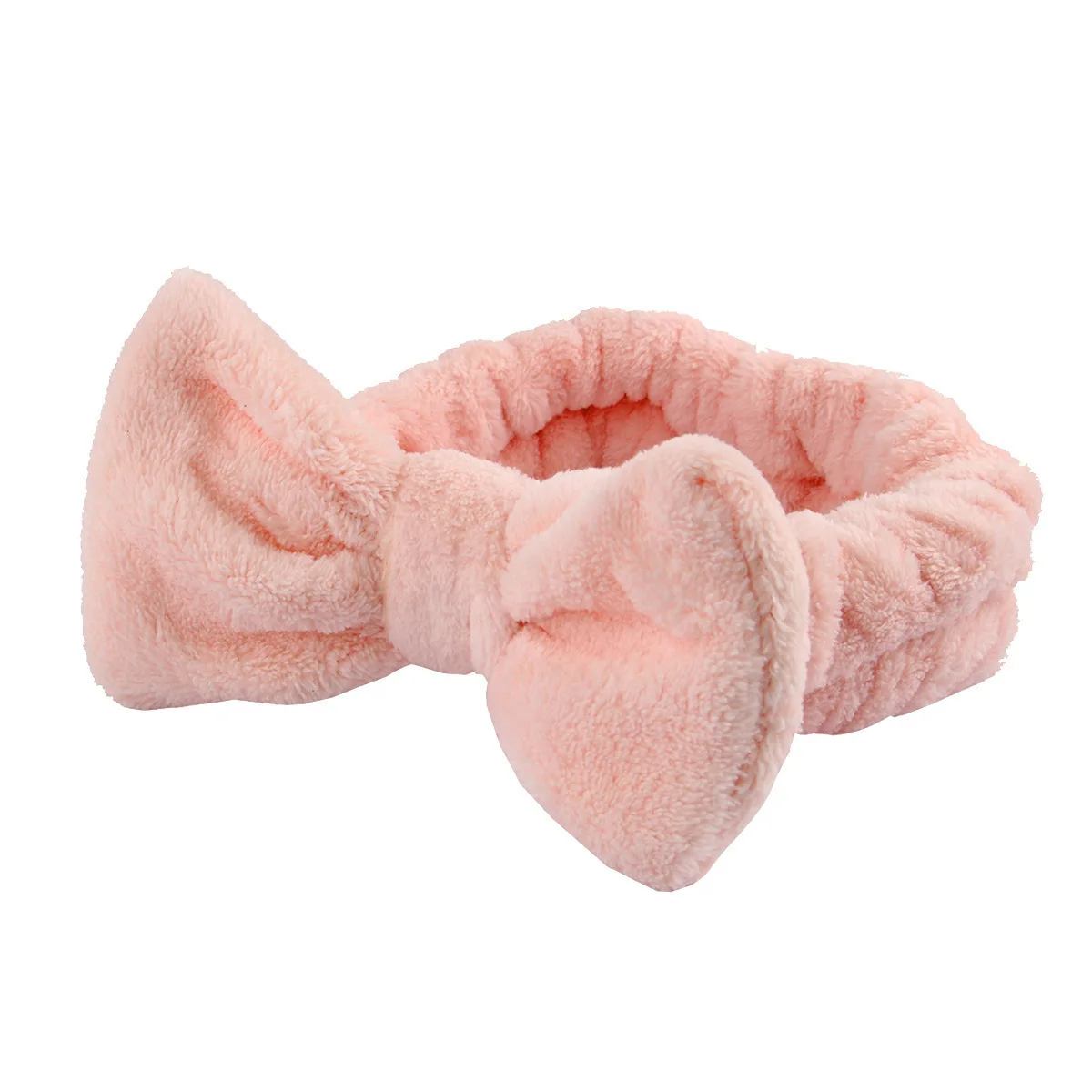 Cute Plush Wristband Hair Tie Makeup Mask Moisture Proof Sleeve Cover Hair Ring Headphone Women