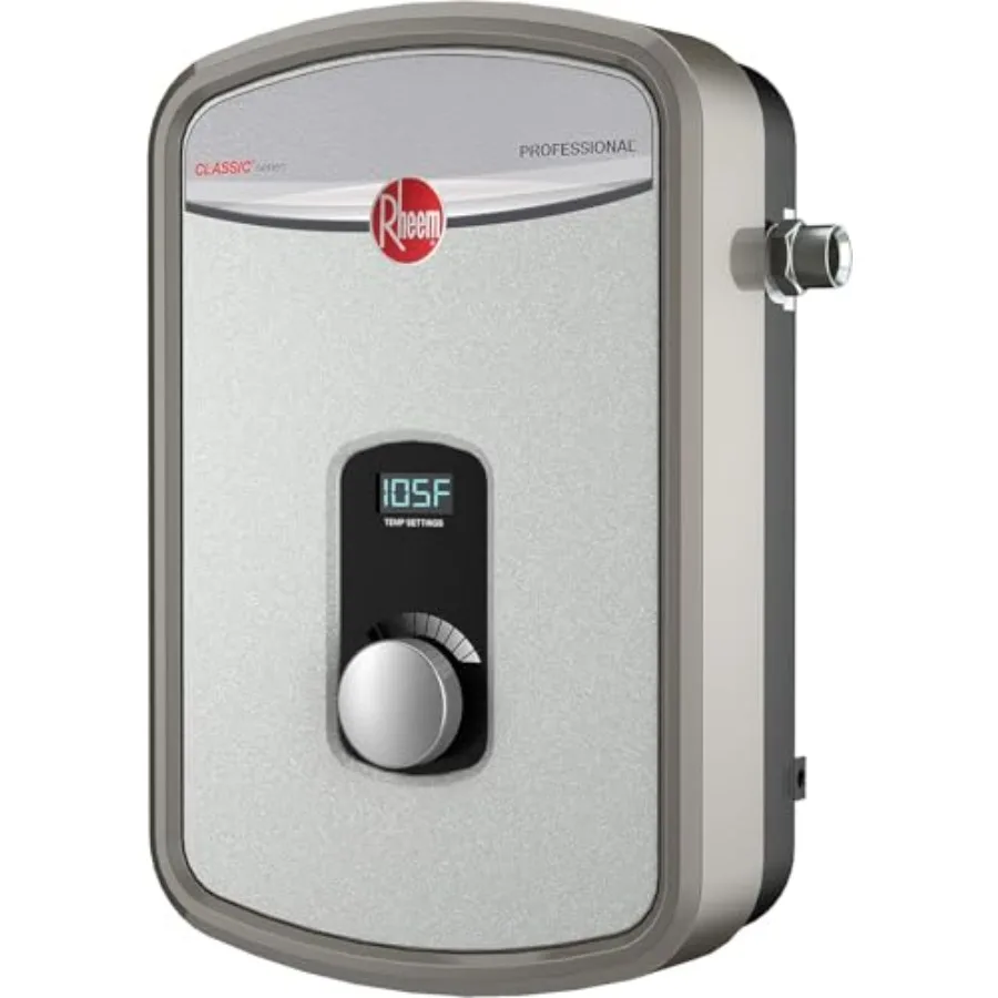 سخان مياه سكني بدون خزان 240 فولت مع غرفة تسخين RTEX13 باللون الرمادي لإمدادات المياه الساخنة المستمرة في التطبيقات المنزلية #6