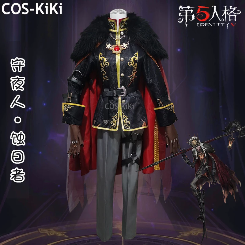 COS-KiKi Identity V Ithaqua Gold Skin Fashion Game Suit Handsome Uniform Cosplay Costume Halloween Party Role Play Outfit S-XXL