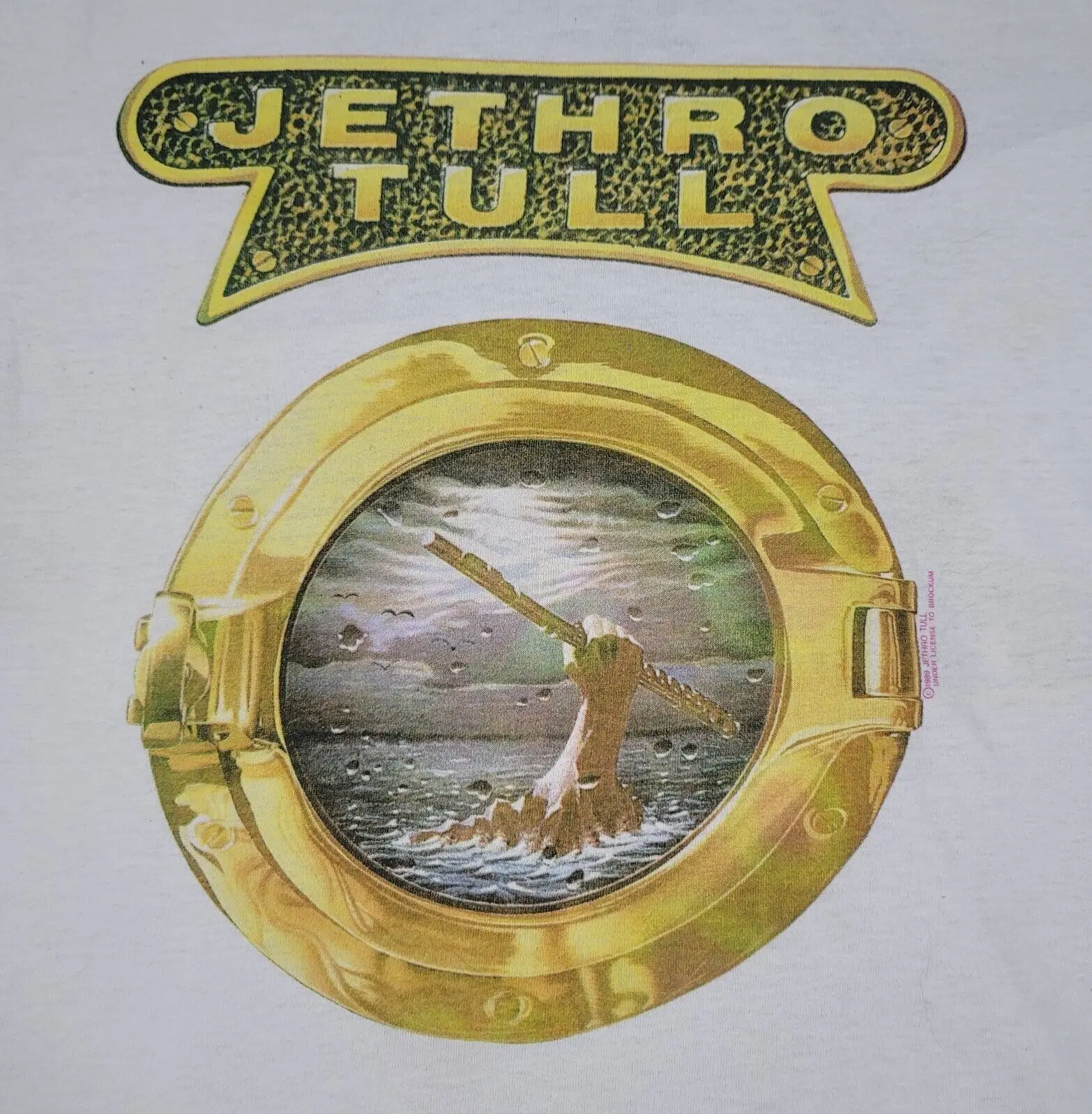 Jethro Tull Band 1989 Island Tour рубашка с коротким рукавом белая унисекс S-5XL LE369