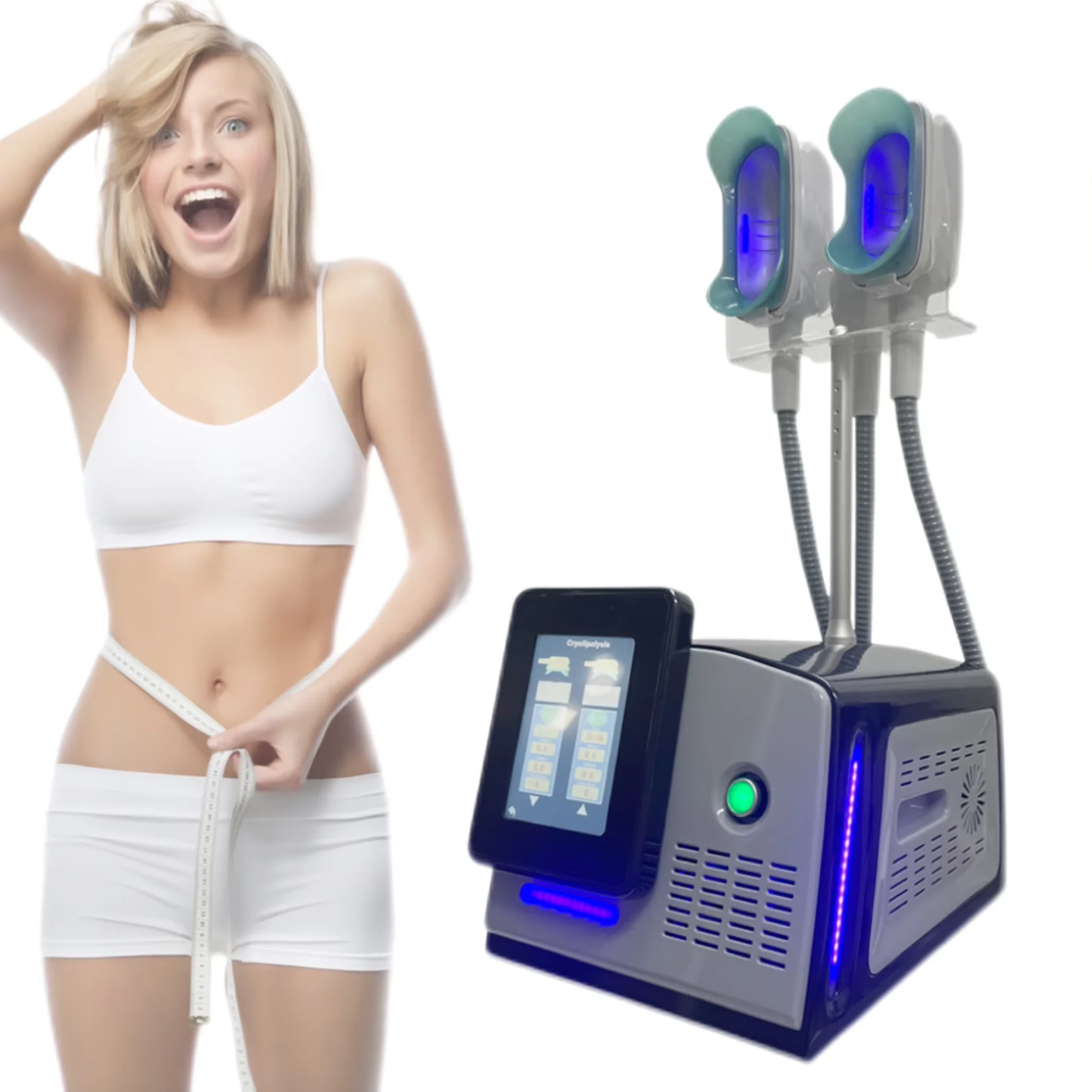 

3 Handles Cooltech Ice Fat removal 360 Slimming Machine