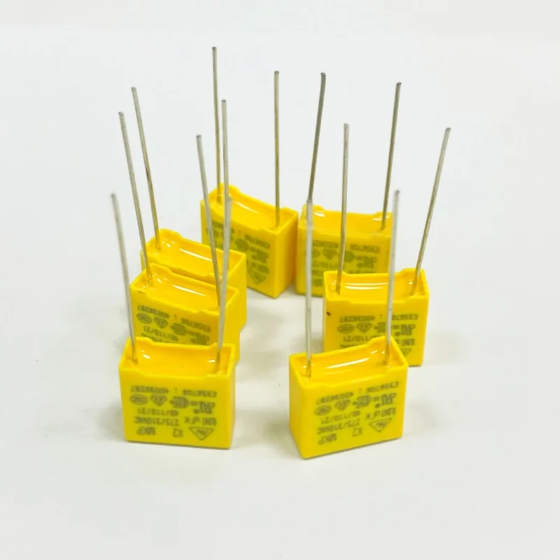 X2 Sicherheitskondensator – 275VAC, 10–27,5mm Raster, 0,022–1,2µF, Polypropylen (z.B. 1,2µF 22,5mm)