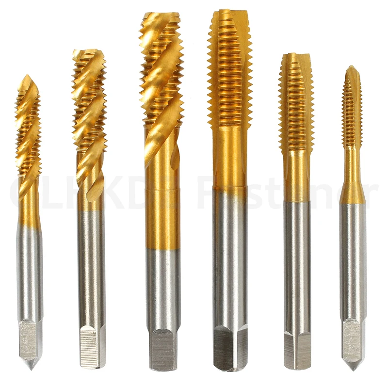 M2-M12 HSS Machine Tap Straight Fluted Tap Metric Screw Tap Right Hand Thread Tap Dril Thread Tool