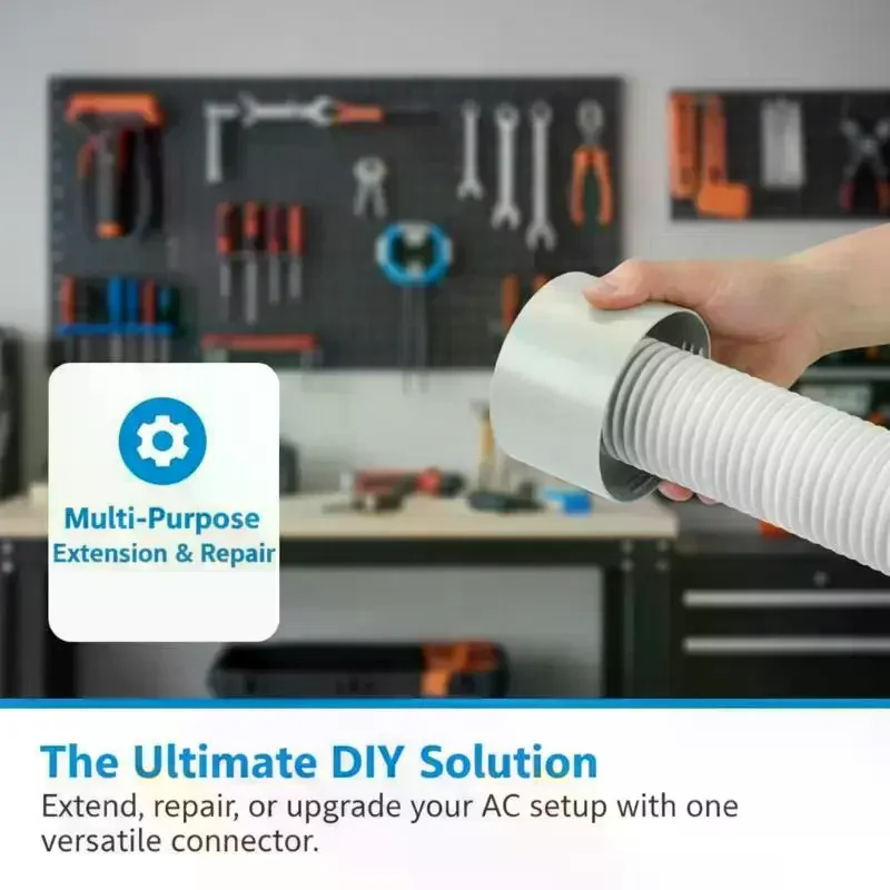 Flexible Universal Portable Air Conditioner: Exhaust Pipe Stretch PAC Vent Extension Duct Hose Replacement