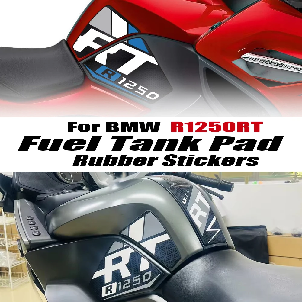 

2018-2025 Motorcycle Anti-Slip Rubber Stickers For BMW R1250 RT R1250RT R1250 RT Side Fuel Oil Tank Pad Protector Decals