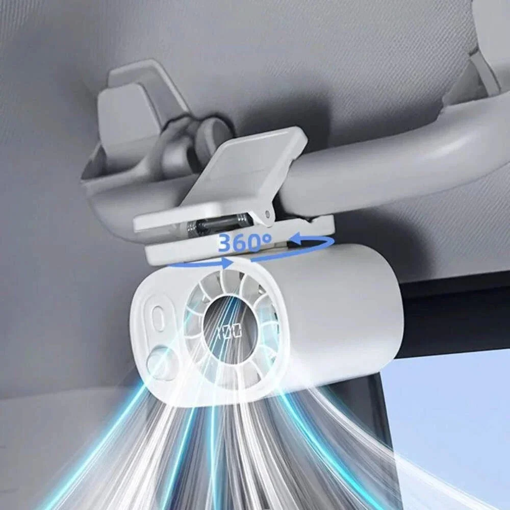 

Мини-портативный вентилятор с зажимом, охлаждающий вентилятор с зажимом и регулируемым ветром и перезаряжаемым устройством для офиса, кемпинга, путешествий, спорта