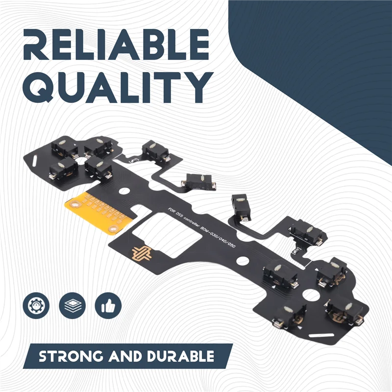 REPLA-For PS5 Controller BDM-030/040/050 12 Key Click Circuit Board Kit Ergonomic Micro-Switch Tactile Clicky Hair Trigger Kit A