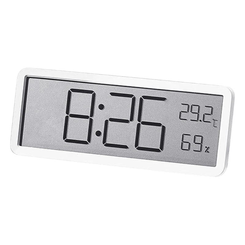 Large Display Digital Wall Clock with Temperature and Date for Living Room