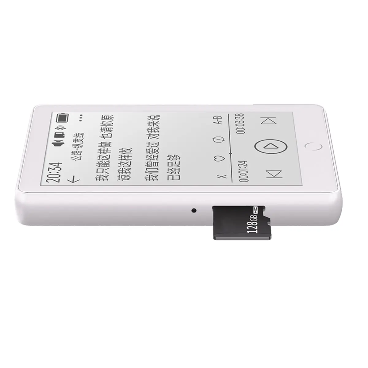Digital Essentials 2.7 Inch Screen MP3 Player Music Player 64GB Mini E-Book Reader Student Classroom Meeting Recording