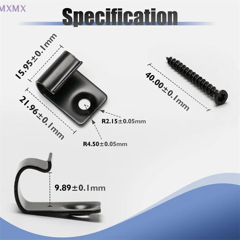 50/100Pcs Composite Deck Clip Outdoor Universal Flooring Fasteners Furniture Accessories Easy-Assembly Stainless Starter Clips
