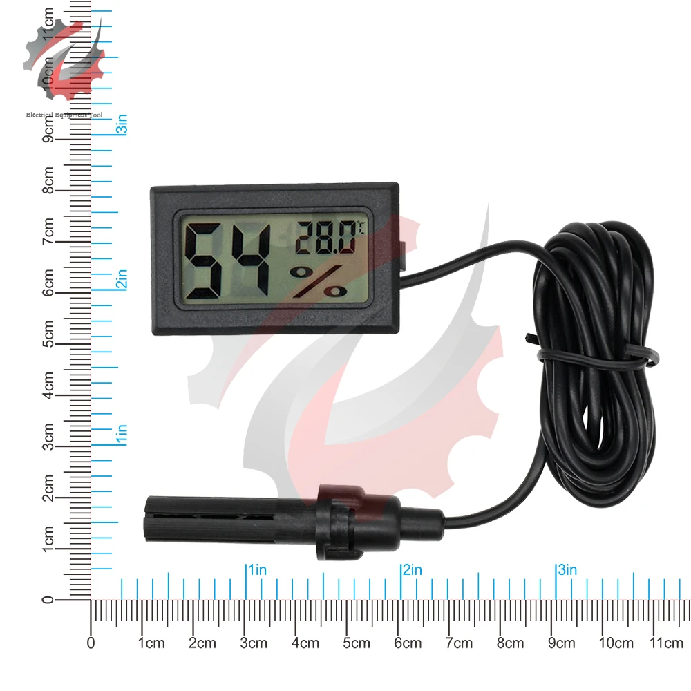 Mini LCD Digital Thermometer Hygrometer Thermostat Indoor Convenient Temperature Sensor Humidity Meter Gauge Instruments Probe