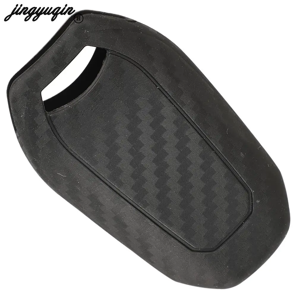 jingyuqin For Citroen C3 C5 C4 C4L DS4 DS5 Fit Peugeot 308 408 508 3008 5008 Opel Carbon Fiber Silicone Smart Car Key Case Cover