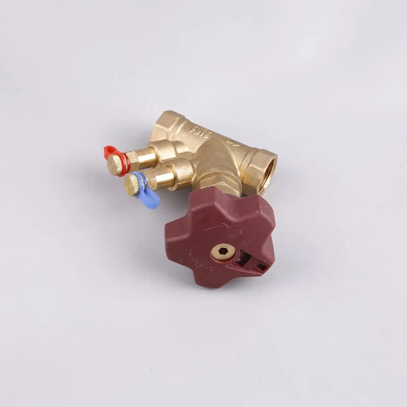 

Brass Flow Control Valve DN32-DN50 Digital Locking Adjustment Static Flow Balance Valve