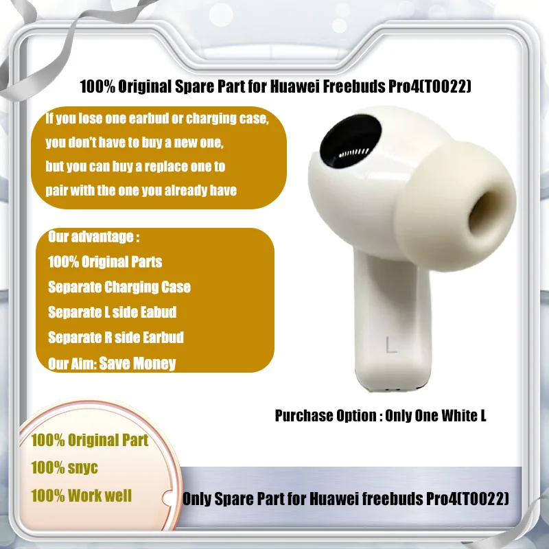 Original Spare Parts For Huawei Freebuds Pro 4 (T0022) Bluetooth