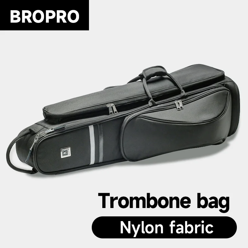Bropro Brand Baolupu B-Flat Tenor Transposed Trombone Portable Case Backpack Travel Bag Double Shoulder Backpack