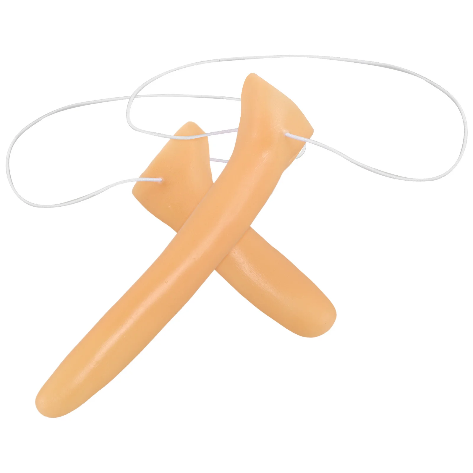 Nariz de hombre de madera de simulación, accesorio de nariz larga para Halloween, accesorio de actuación de fiesta, suministros de Cosplay, 2 uds.