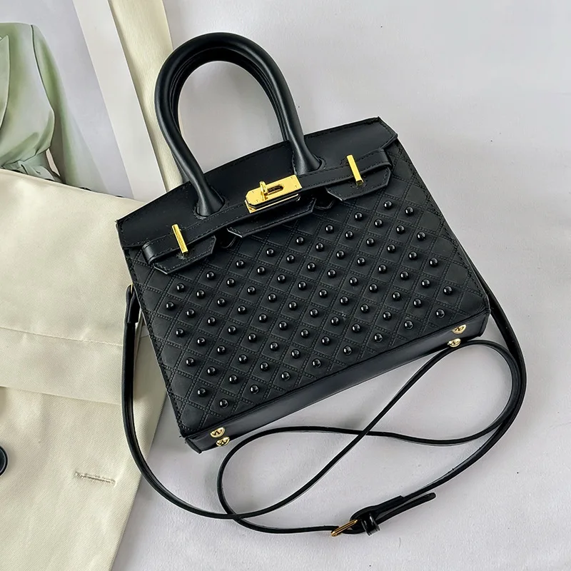 حقيبة كيلي أنيقة للنساء حقيبة كتف عصرية ومحفظة بيركين من الجلد عالي الجودة