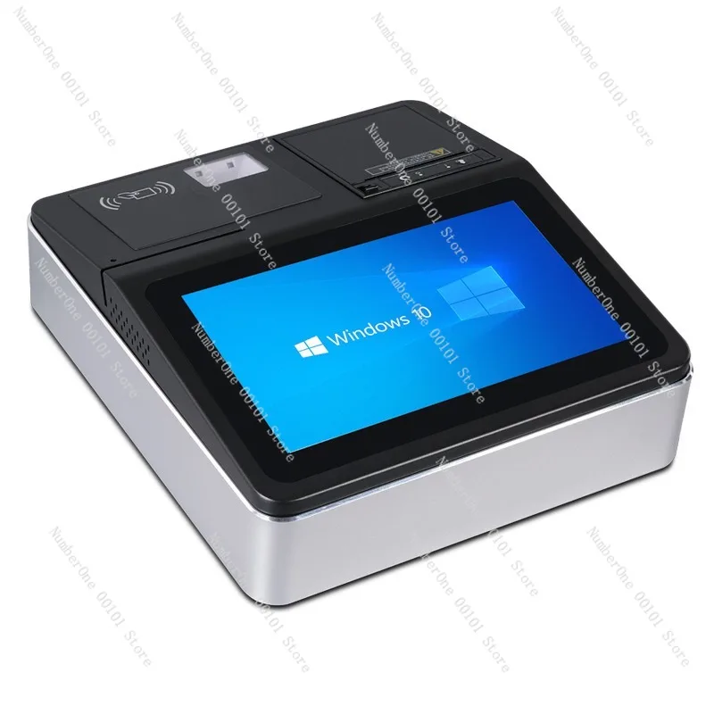 F1 cash register, suitable for restaurants and hotels, with built-in printing, QR code scanning, and card swiping areas