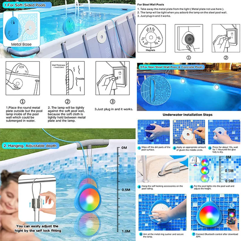 20W Led piscine lumière Ip68 é - Pond Light Submersible avis et prix