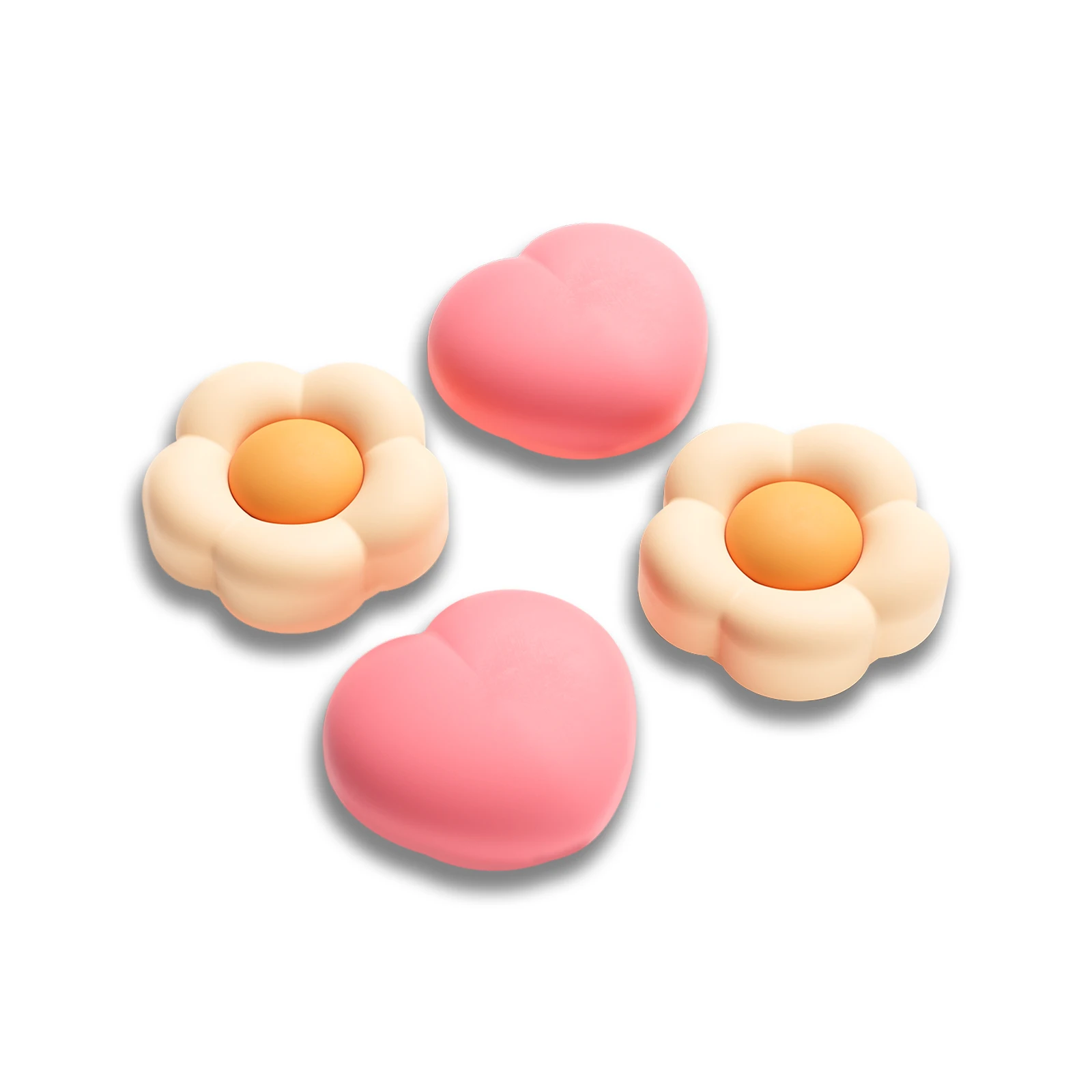 Geekshare 4 قطع من أغطية قبضة الإبهام المتوافقة مع أغطية عصا التحكم NS2 المصنوعة من السيليكون المضاد للانزلاق