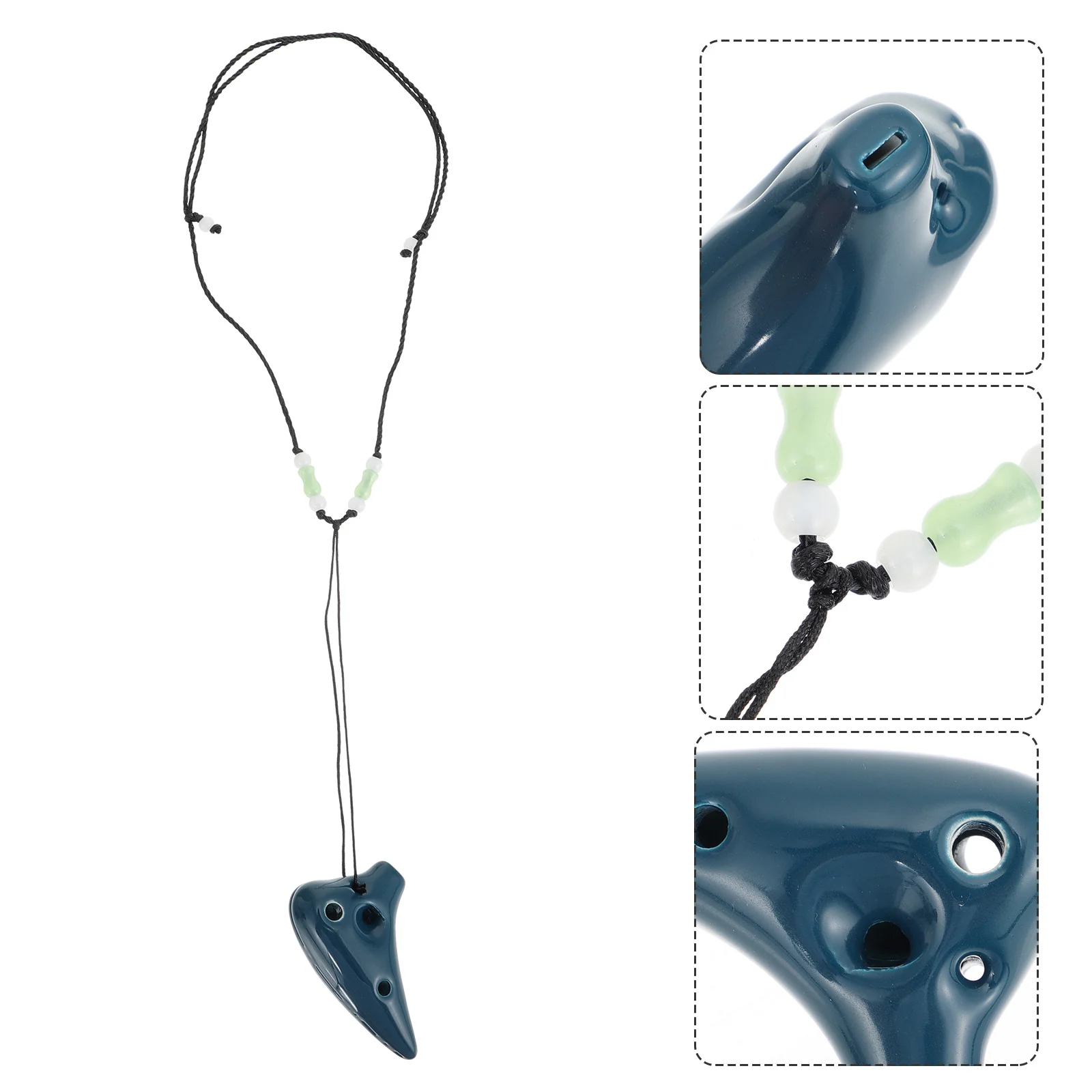 

Portable 6 Hole Ocarina Dolomite Mini Instrument Exquisite Design Ethereal Sound Suitable for and Beginners