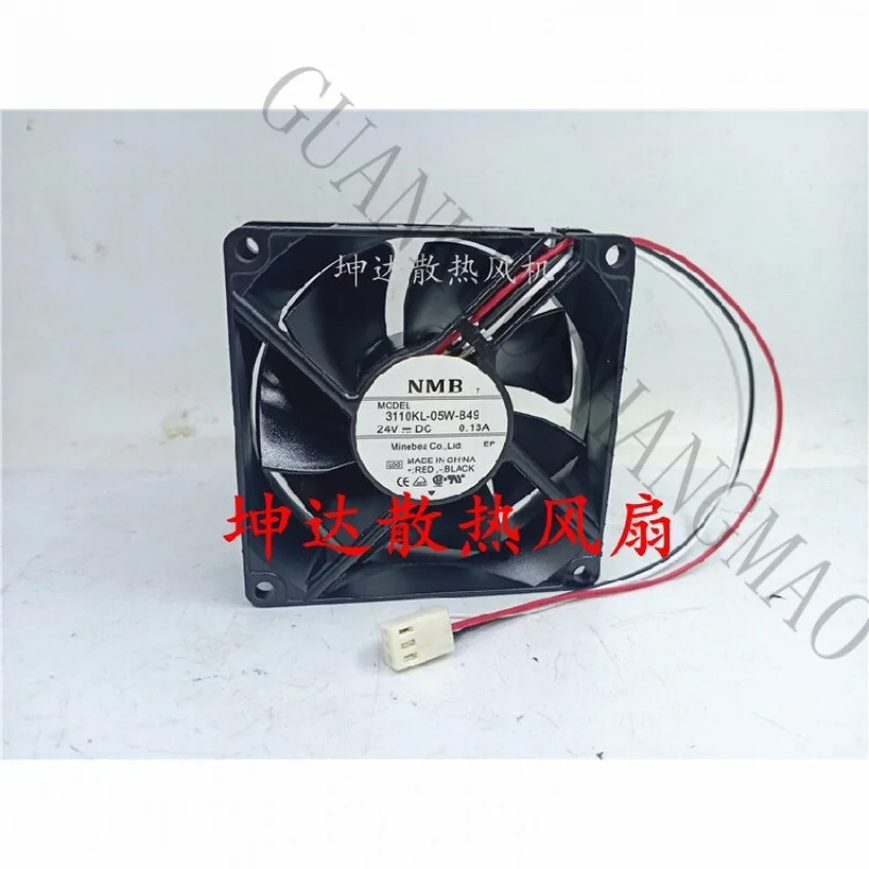 HJY 1pcs NMB fan 3110KL-05W-B49 DC 24V 0.13A 3pin 80*80*25MM Inverter fan