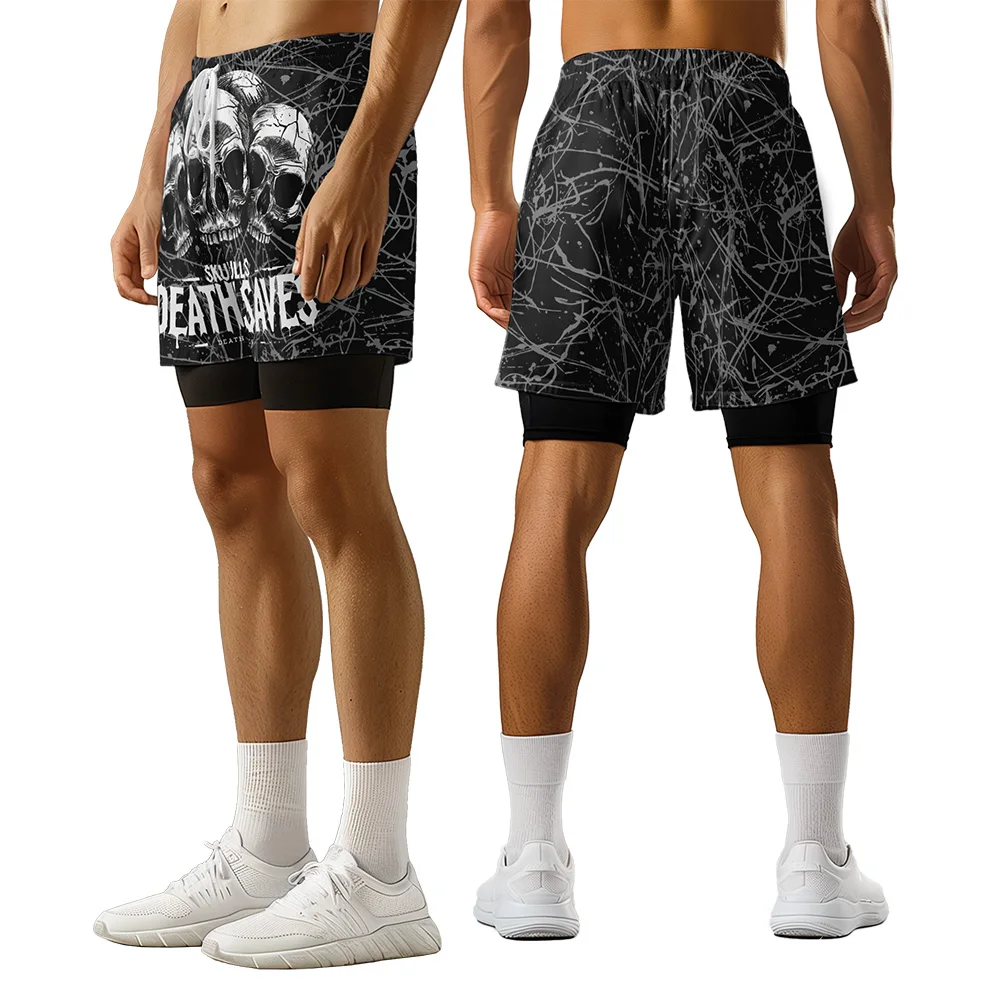 

Original design head of skeleton Summer 3D Advanced Print Casual trend Sports High Street basketball shorts men shorts