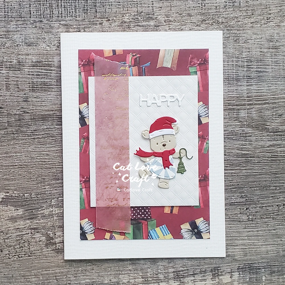 Catlove Niedliche Weihnachtstiere Metall-Stanzformen Scrapbooking-Schablone Stanzwerkzeug für Kartenherstellung DIY-Handwerk Prägung Neue Stanzformen – Detail 39
