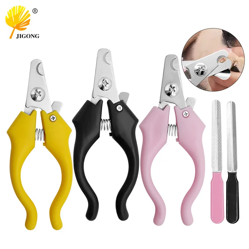 Pet gourd scissors, dog scissors, pet nail sharpener, cat and dog manicure and polish file nail scissors