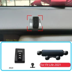 For Honda Fit JAZZ 2021-2023 Car Phone Holder With Base 1 Suit Horizontal Gravity GPS Mobile Bracket Stand Mount Accessories