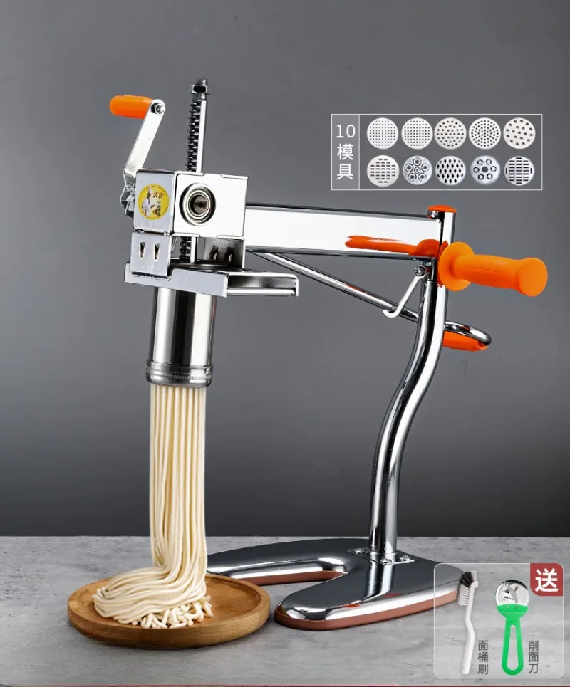 Household Hand Helo Cautery Bed Vermicle Press Machine Stainless Steel Helo Noodle Machine