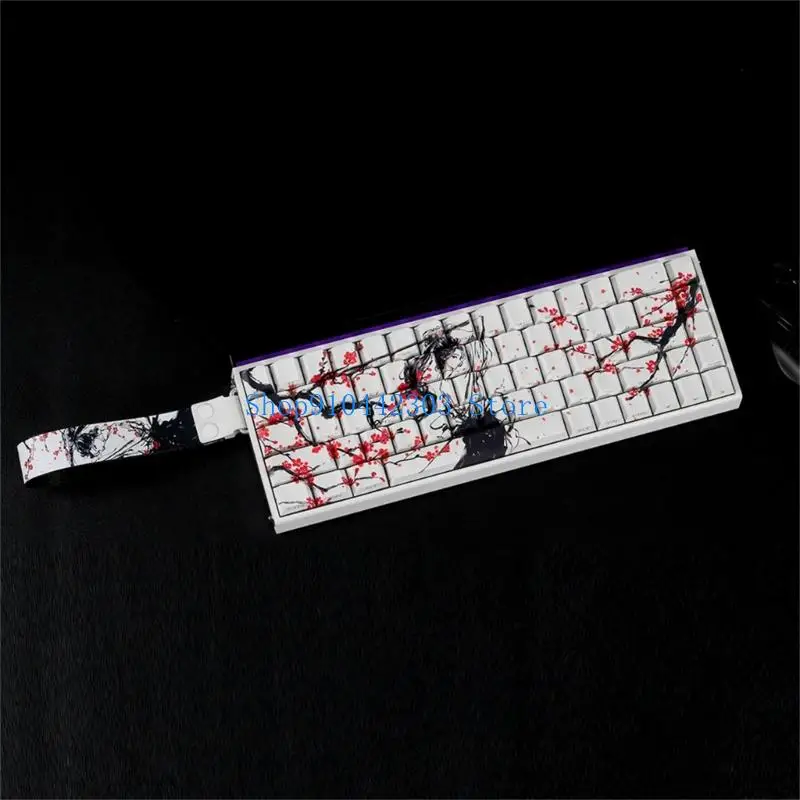 

652F 60% 68% Mechanical Keyboards Keycaps PBT Plum Blossom Art ANSI ISOs Compatible