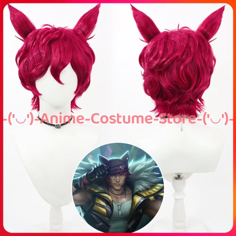 

LoL HEARTSTEEL Sett Cosplay Wig Anime Game Character Halloween Carnival Party Costume Wigs Heat Resistant Synthetic Hair