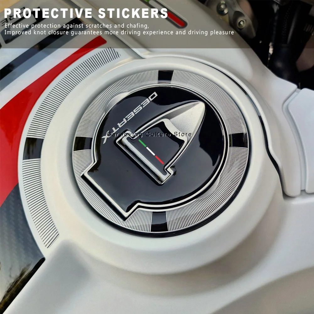 สำหรับ Ducati desertx 2022ชุดป้องกันถังน้ำสติกเกอร์ stiker Motor กันน้ำ