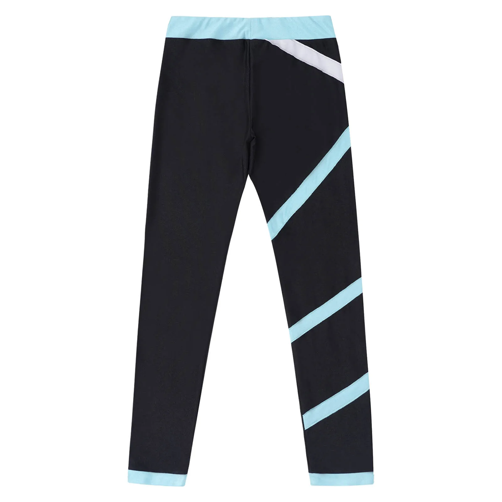 Leggings per bambini per ragazze pantaloni sportivi Colorblock pantaloni da Yoga pantaloni sportivi da ballo pantaloni per bambini pantaloni a