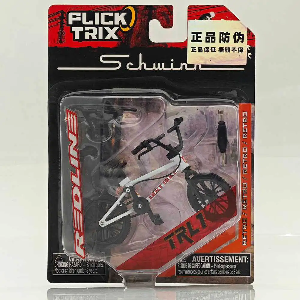 FLICK TRIX Miniature BMX Finger Bike PREMIUM Bicycle Diecast Toys Gift S&M DIRT -White