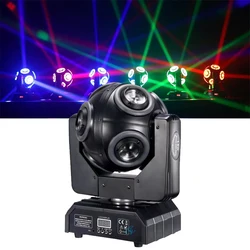 8x15W Foot Ball Moving Head Beam Light with Halo 120w RGBW 4 in 1 LED for DJ Stage Party Disco Club Bar