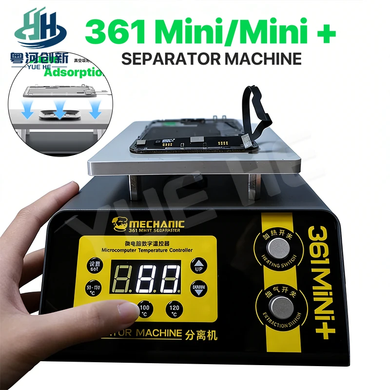 MECHANIC 361Mini 361Mini+ LCD Screen Separator Machine Phone Flat Curved Screen Back Glass Frame Removal Repair Tool