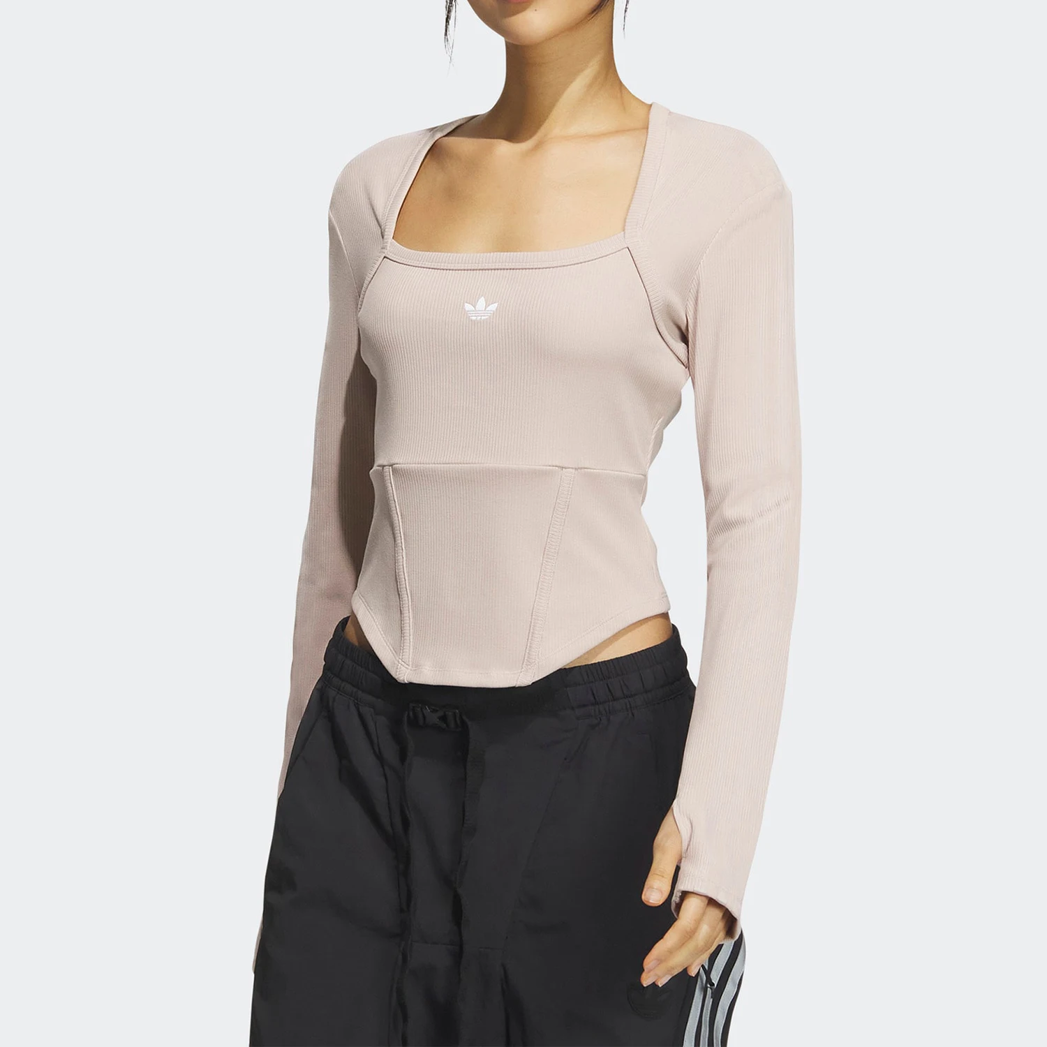 

adidas Originals Trefoil Women's Fitted Long-Sleeve T-Shirt IX1911