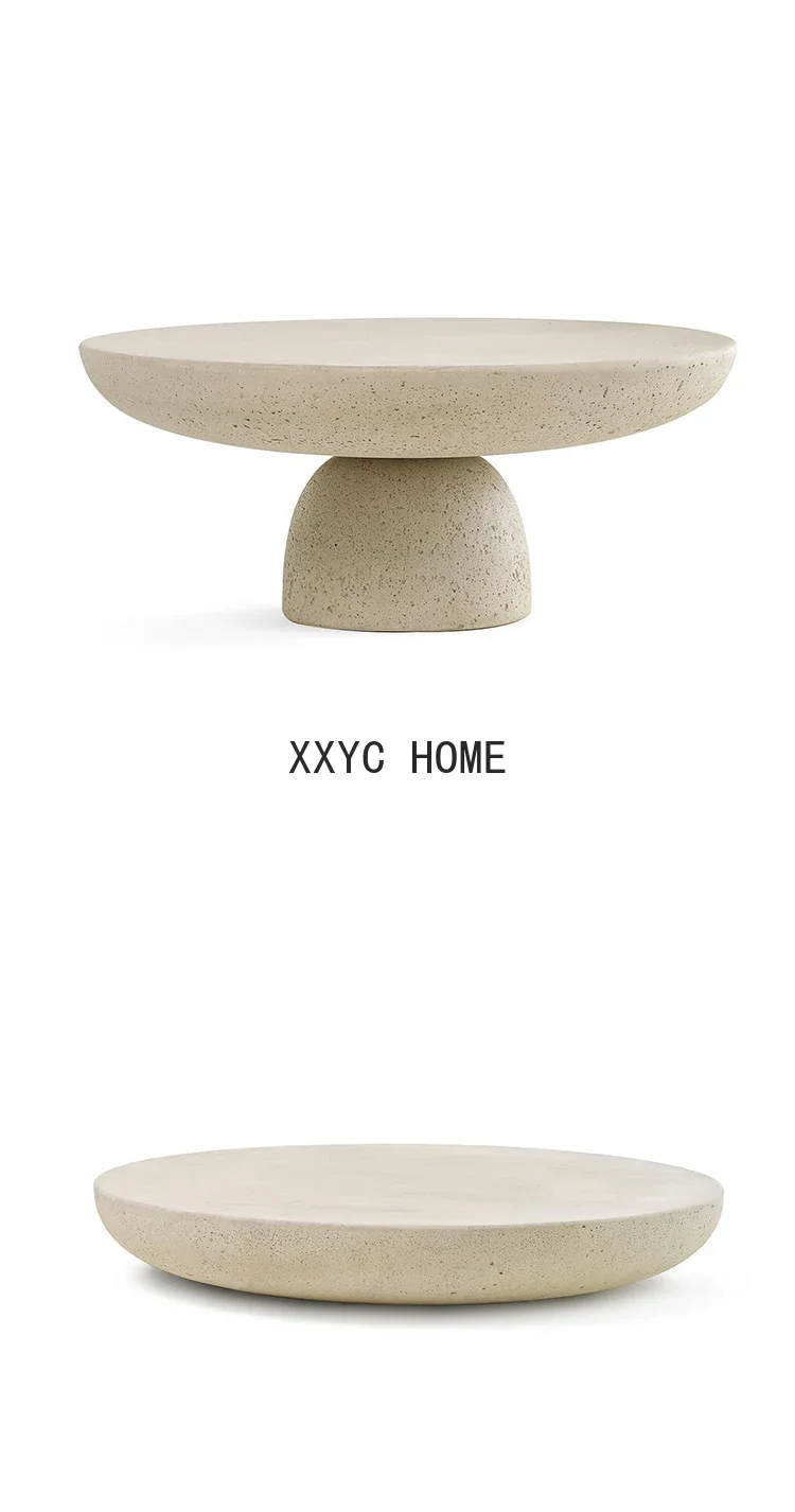 Designer Stone Coffee Table Side Table FRP Desk Creative Design Modern Simple Side Table Living Room Furniture image 6