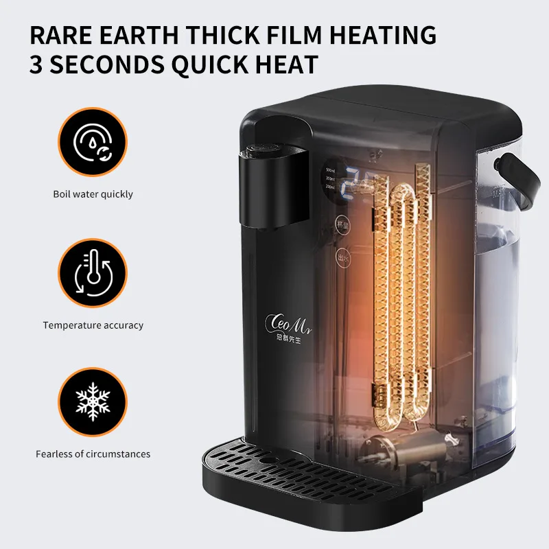 3L インスタント温水ディスペンサー チャイルドロック付き 調節可能な 12 温度 高速加熱 滑り止め湯沸かしウォーマー 卓上用