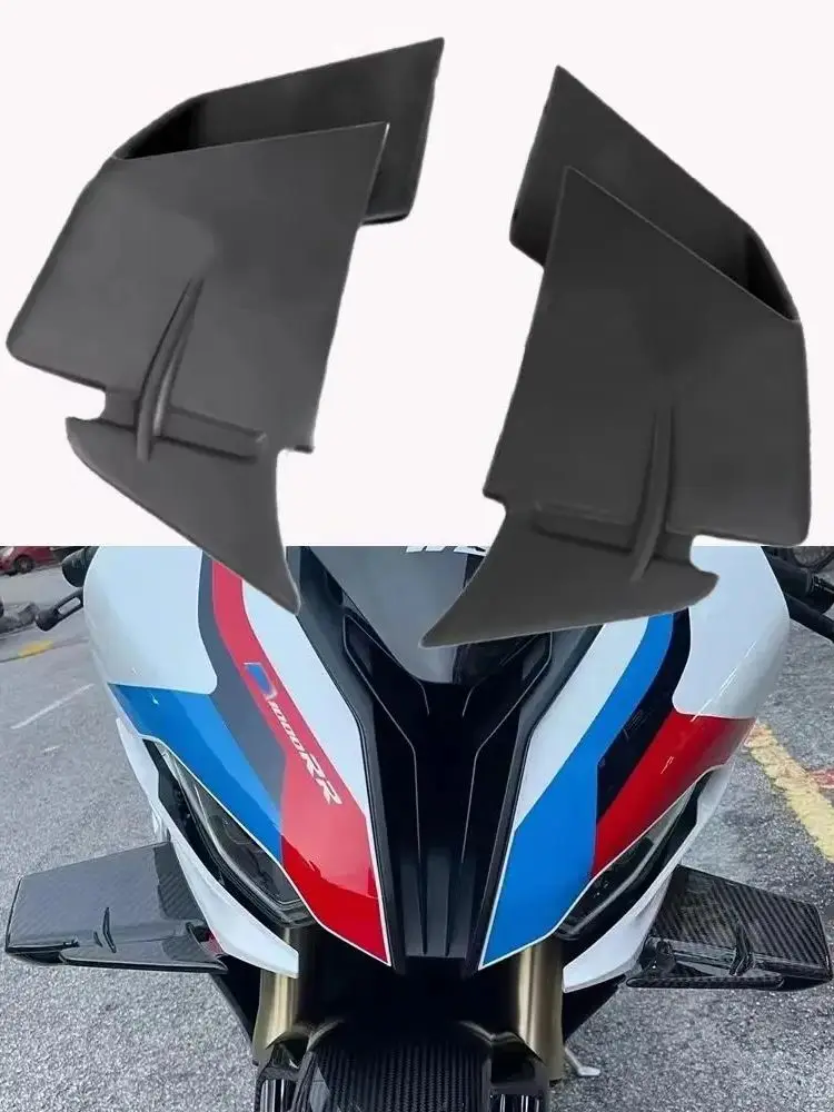 For BMW S1000RR S 1000RR 2019 2020 2021 2022 2023 ABS Plastic Motorcycle Front Side Fixed Wing Spoiler Aerodynamic Side Winglet