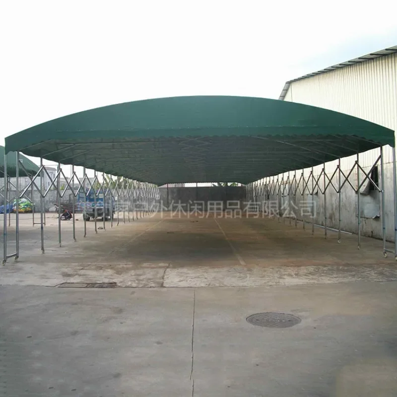 Manufacturers directly supply mobile sliding canopies, telescopic outdoor car sunshades, tents, food stalls, shade and rainproof
