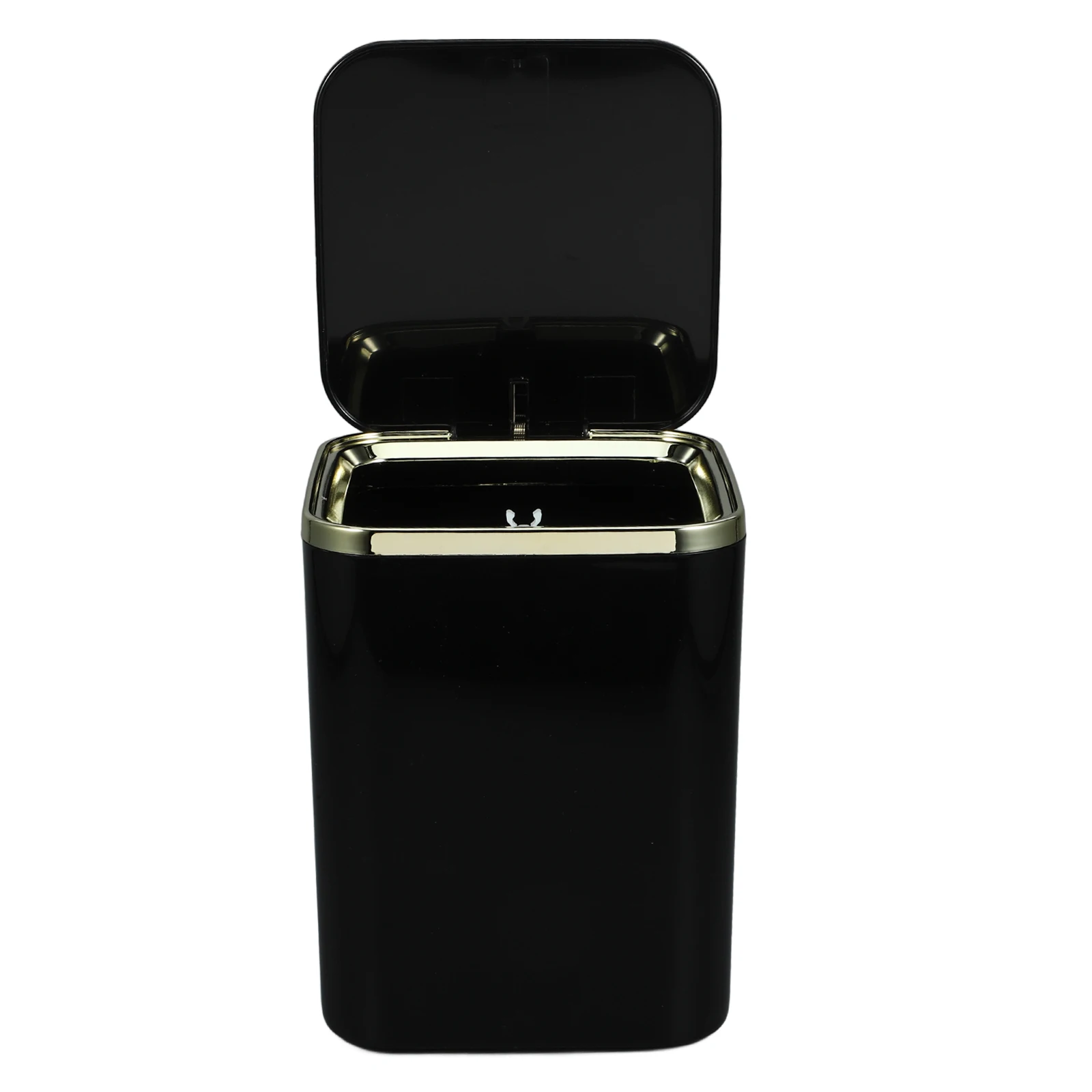 

Mini Trash Can Bullet-covered Desk Organizer White ABS Material Wall-mounted Waste Bin Square Lid Mini Desktop Storage