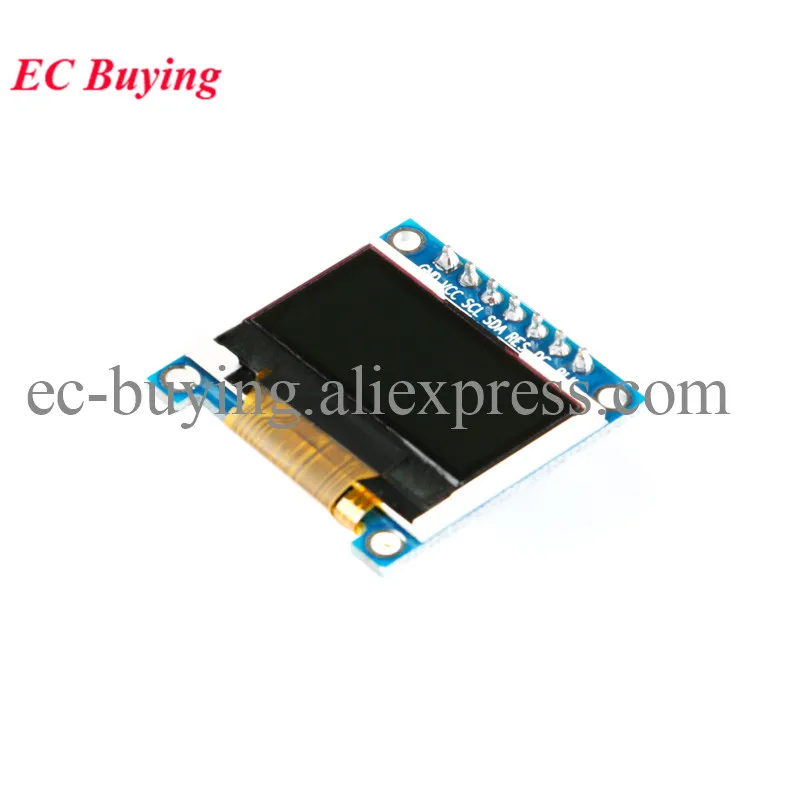 Módulo lcd tft de 0.96 polegadas 12864 128x64 0.96 "tela de exibição led colorida interface paralela/serial driver st7735 3.3v 7 pinos